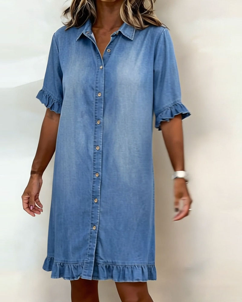 Ava | Comfortable Denim Dress