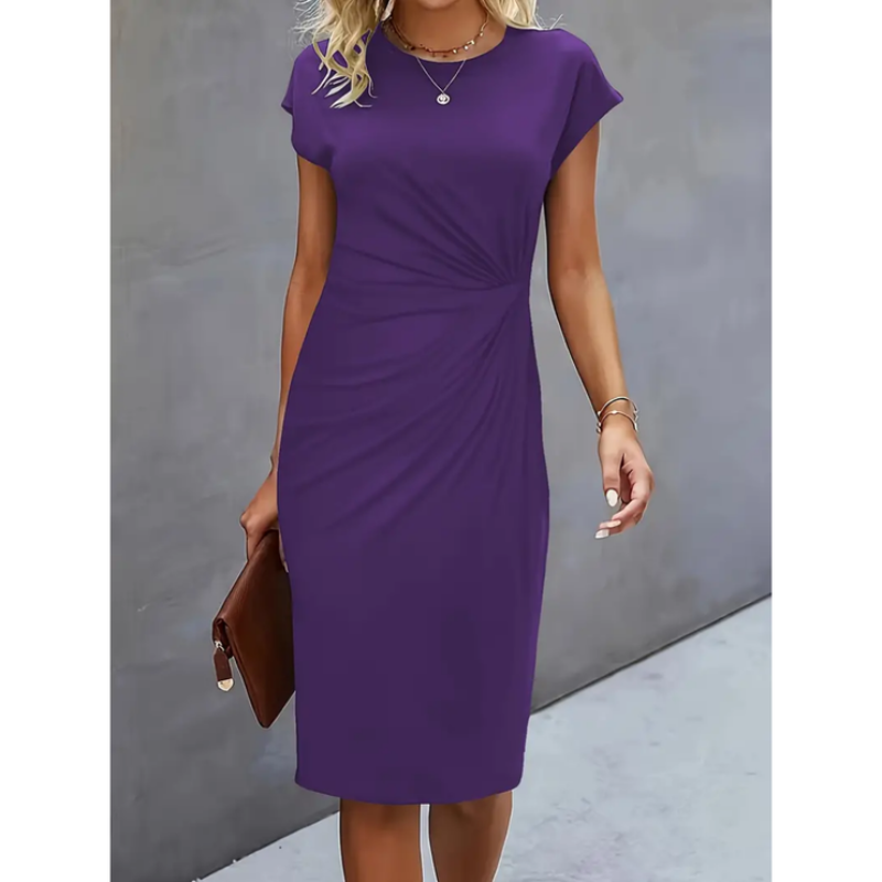 Corinne | Short-sleeved elegant dress