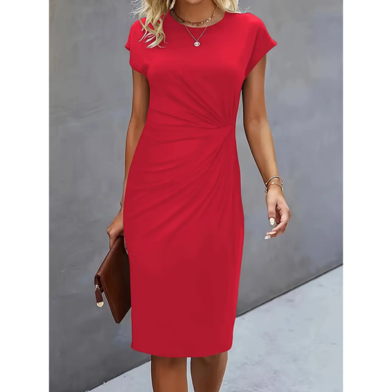 Corinne | Short-sleeved elegant dress