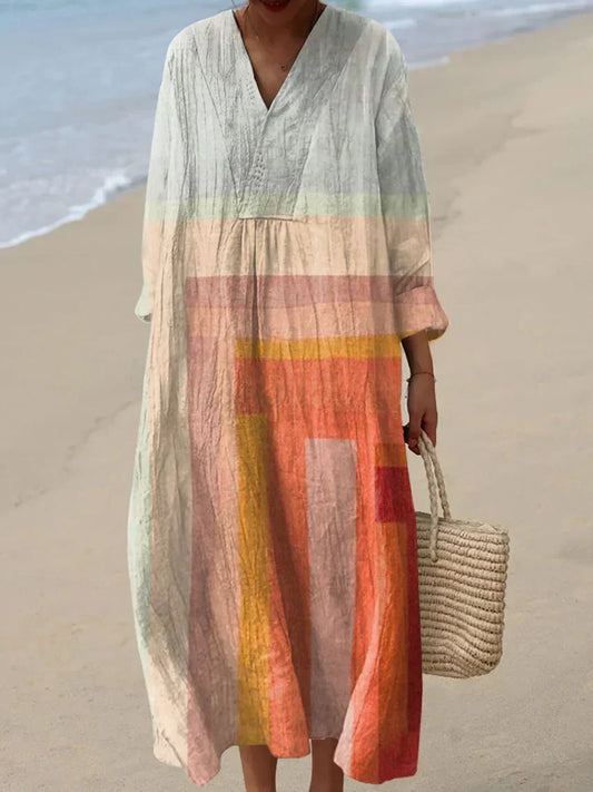Bea - Easygoing Colorful Flowy Dress