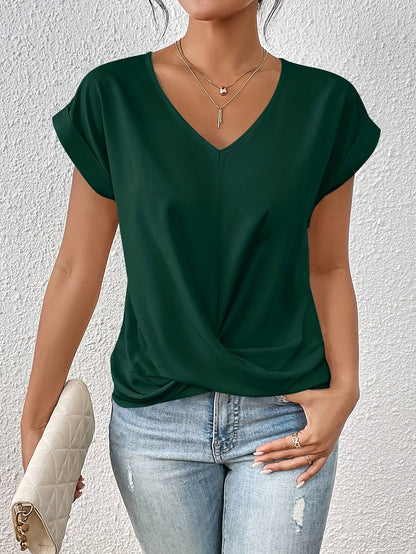 Ella | Comfortable T-shirt with an elegant neckline