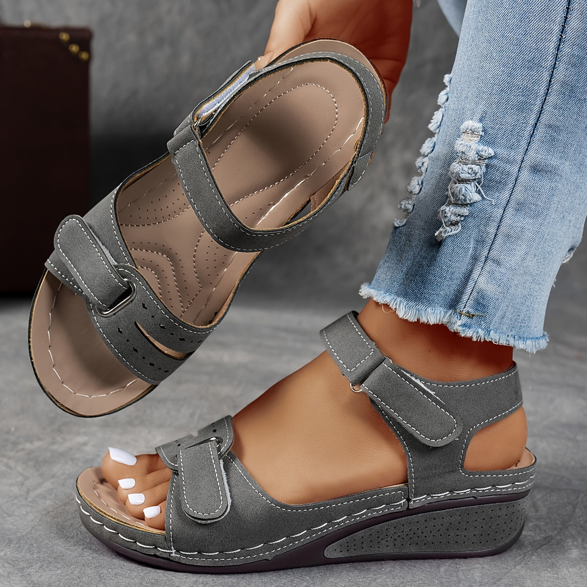 Thalia | Orthopedic Sandals for Heel Spurs, Wide Feet, and Osteoarthritis