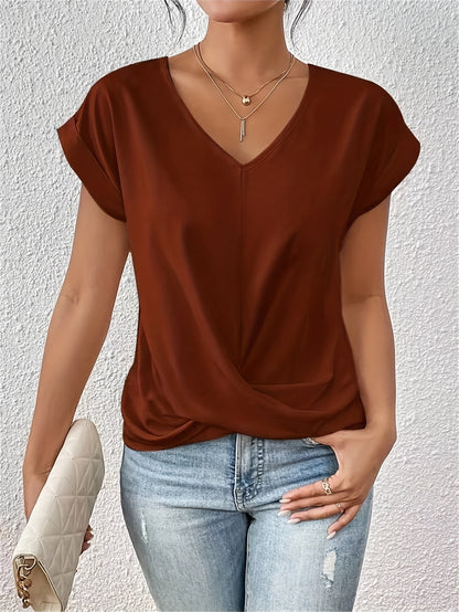 Ella | Comfortable T-shirt with an elegant neckline