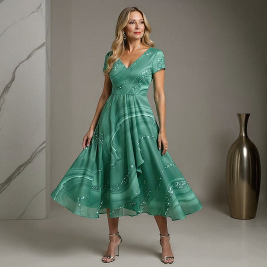 Marisa | V-neck midi dress