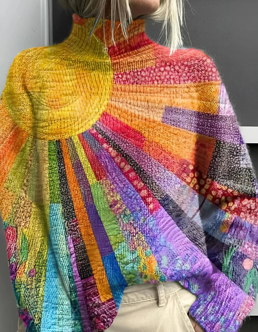 Fana | Vibrant & Striking Turtleneck Sweater